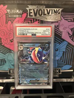 PSA 10 GRENINJA EX #041 STAMPED EXCLUSIVE 2025 POKEMON STELLAR CROWN GRENINJA - Image 1