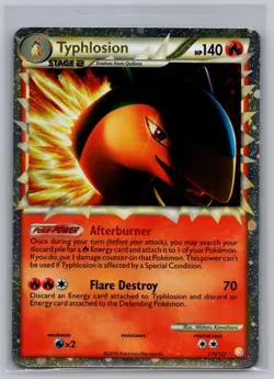 Typhlosion 110/123 Prime Rare HeartGold & SoulSilver Pokemon Holo Lightly Played - Image 1
