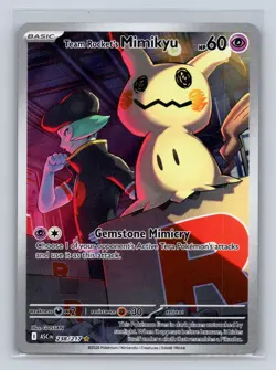 Team Rocket's Mimikyu 238/217 Illustration Rare Ascended Heroes Pokemon NM - Image 1