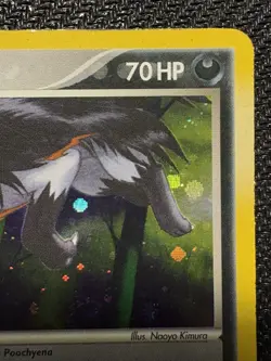 Pokemon TCG Mightyena Ex Deoxys 12/107 Holo Rare Swirl Vintage 2005 Card HP - Image 4
