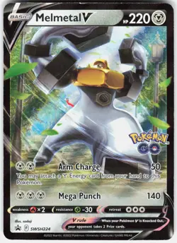 Melmetal V SWSH224 Holo Promo Sword & Shield Promo Pokemon Near Mint - Image 1