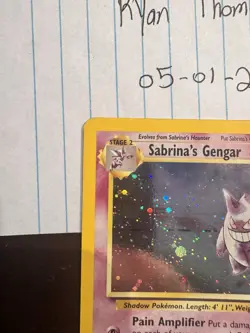 Pokemon TCG Sabrina's Gengar 14/132 Gym Challenge Rare Holo Card - Image 2