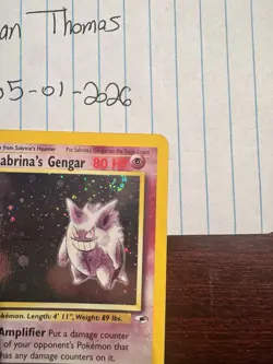 Pokemon TCG Sabrina's Gengar 14/132 Gym Challenge Rare Holo Card - Image 5