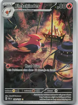 Fletchinder 199/193 Illustration Rare Paldea Evolved Pokemon NM/M - Image 1