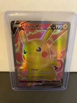 Pokemon Pikachu Vivid Voltage 170/185 Ultra Rare Full Art 190 HP Holo Card LP - Image 1