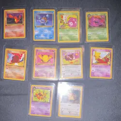Pokemon TCG Team Rocket 10-Card Lot Dark Muk Charmander Squirtle Koffing - Image 1