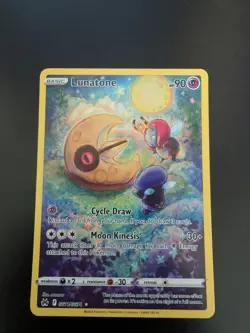 Pokemon TCG Lunatone GG11/GG70 Crown Zenith Galarian Gallery - Image 1