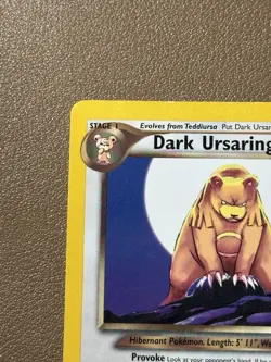 Pokemon Dark Ursaring 21/105 Neo Destiny 60 HP Stage 1 Rare Regular English MP - Image 2