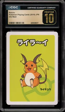 Pokemon Raichu Old Maid Japanese CGC 10 Pristine - Image 1