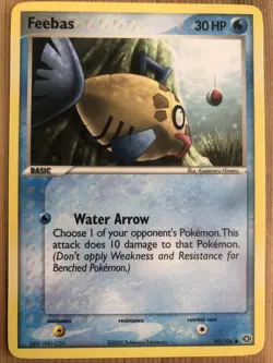 1x - Feebas - 50/106 - Common NM, English Pokemon EX Emerald - Image 1