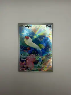 Wiglett 206/198 SV1 Base Set Illustration Rare Full Art Holo Pokemon Card - Image 1