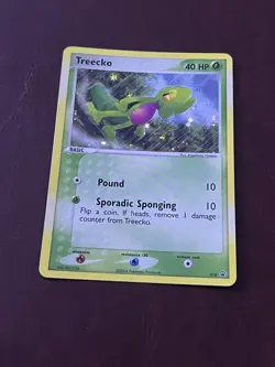Treecko 016 Holo Rare Nintendo Black Star Promo Pokemon Card MP - Image 1