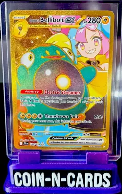Pokemon TCG Ionos Bellibolt Ex 188/159 Journey Together Gold Secret Rare - Image 1