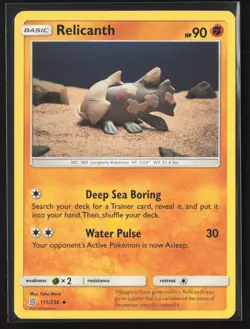 Relicanth 111/236 Uncommon Unified Minds Pokemon Near Mint - Image 1