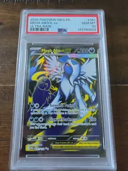 2025 POKEMON MEGA EVOLUTION MEGA ABSOL EX # 161 GEM MINT 10 - Image 1