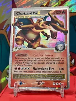 RARE Charizard LV.X DP45 Diamond & Pearl HOLO Black Star Promo Pokemon TCG LP-NM - Image 2