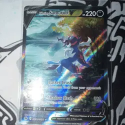 The Pokemon Company Hisuian Samurott V GG51/GG70 Crown Zenith Full Art Holo 220… - Image 1