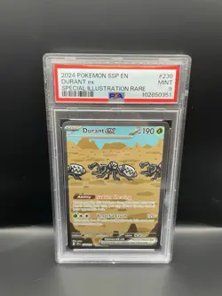 2024 POKEMON SSP EN DURANT ex #236 SPECIAL ILLUSTRATION RARE PSA 9 - 236 MINT - Image 1