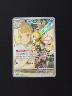 Lillie's Ribombee 164/159 Sv09: Journey Together Illustration Rare Holo - Image 1