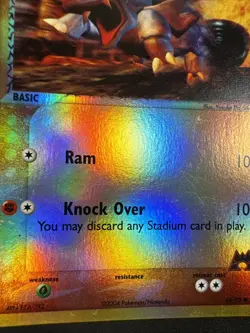 Team Magma's Rhyhorn 68/95 Team Magma vs Team Aqua Reverse Holo Pokemon MJ - Image 2