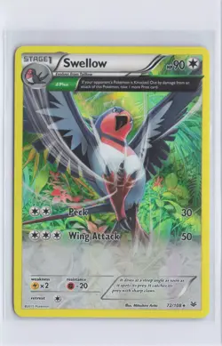 Swellow 72/108 Holo Rare Roaring Skies Pokemon NM - Image 1