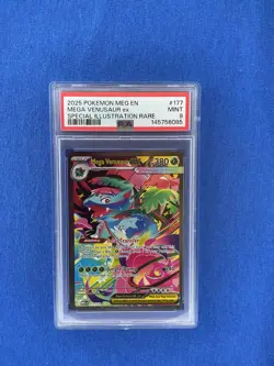2025 POKEMON MEG EN-MEGA EVOLUTION #177 MEGA VENUSAUR EX PSA 9 - Image 1