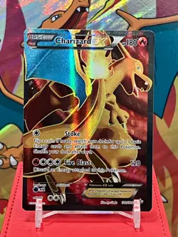 2014 Pokemon TCG CHARIZARD EX 100/106 Flashfire Full Art EX Holo Ultra Rare LP - Image 1