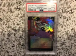 MTG Thrill of Possibility JP Alt Art Foil Strixhaven: Mystical Archives PSA 9 - Image 3