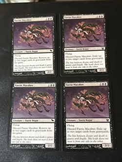 Faerie Macabre X4 -Shadowmoor/ Modern Masters Ex/NM Cond See Pics Front Back - Image 1