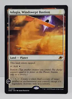 Adagia, Windswept Bastion - Regular Non-Foil - Edge of Eternities Mythic Land - Image 1