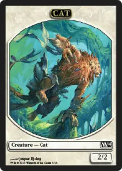 Cat Token Magic 2014 Light Play MTG Magic DNA GAMES - Image 1