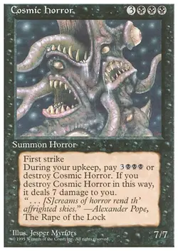 COSMIC HORROR x1 mtg NM/NM- 4th Edition 1 Rare - Image 1