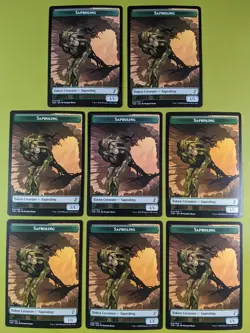 8 Saproling Token Time Spiral Remastered Magic the Gathering MTG 8 - Image 1
