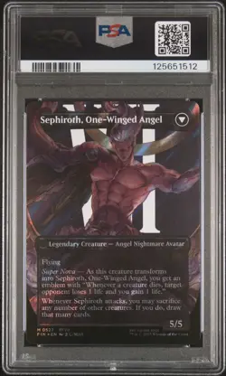 2025 MTG FINAL FANTASY SURGE FOIL #0527 SEPHIROTH, FABLED SOLDIER PSA 10 - Image 2