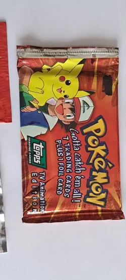 Scarce Vintage Pokemon Card Sticker Pack Topps 1999 Nintendo - Image 2