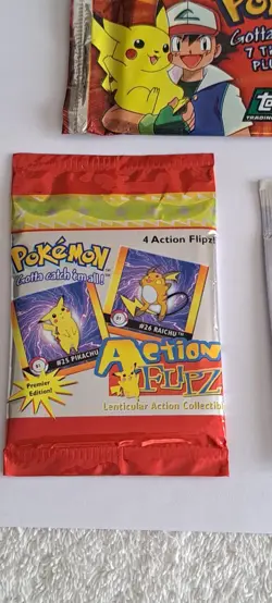 Scarce Vintage Pokemon Card Sticker Pack Topps 1999 Nintendo - Image 4