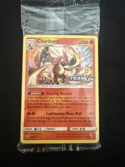 PRERELEASE Charizard SM158 Team Up Black Star Promo Pokemon Card 2019 NM SEALED - Image 1