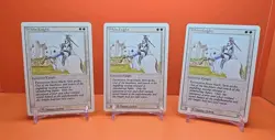 ⚪⚪⚪ (3) 1994 MAGIC The Gathering WHITE KNIGHT REVISED 3RD EDITION PLAYED ⚪⚪ - Image 1