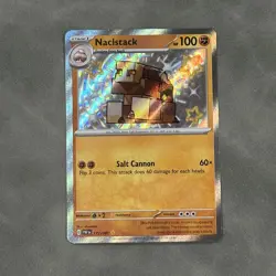 Naclstack Shiny Rare 177/091 Paldean Fates NM Pokemon Card - Image 1