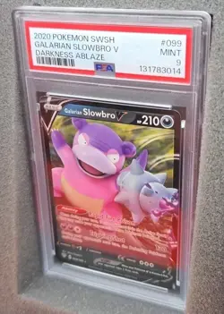 POKEMON CARD SLOWBRO V ULTRA RARE 99 DARKNESS ABLAZE #99 GRADED PSA 9 MINT - Image 4