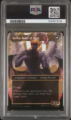 2025 MTG FINAL FANTASY SURGE FOIL KEFKA, COURT MAGE/KEFKA, RULER OF RUIN PSA 10 - Image 2
