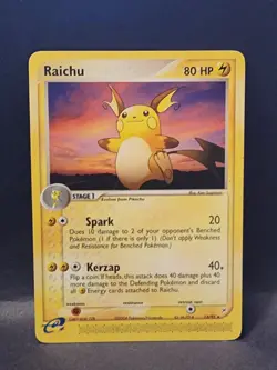 Pokemon Card - Raichu Team Magma vs Team Aqua 13/95 Rare - Image 1