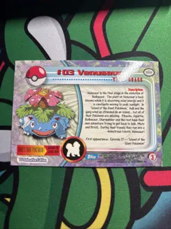 Venusaur #03 Foil Topps Blue Logo Holo 1999 Pokemon Trading Card LP - Image 2
