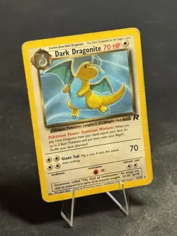 Dark Dragonite Pokemon TCG Card Team Rocket Non Holo 1999 Vintage Wizards HP - Image 1