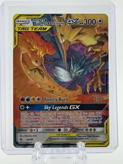 Pokemon Moltres & Zapdos & Articuno GX 44/68 Hidden Fates Ultra Rare Holo Card - Image 1