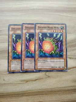 Yu-Gi-Oh! - Enraged Muka Muka 3X - Complete Playset Of Cards - Image 1