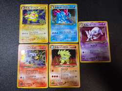 US Duty Inc Dark Tyranitar Ampharos Espeon Neo Destiny Japanese Pokemon Card - Image 1