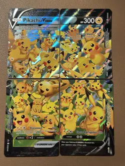 ULTRA RARE Pikachu V-Union 4-Card Set Pokemon TCG SWSH139-142 Holo Promo NM - Image 1