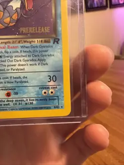 Dark Gyarados Prerelease 08/82 SWIRL WOTC Promo Holo Rare Pokemon Card 1999 - Image 4