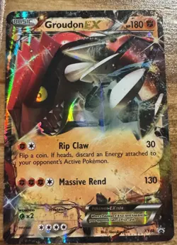 Pokemon Groudon EX XY42 Promo Holo Card XY Set Basic 180 HP - Image 1